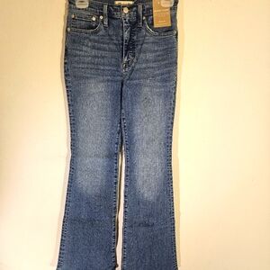 Madewell Skinny Flare Blue Jeans NWT